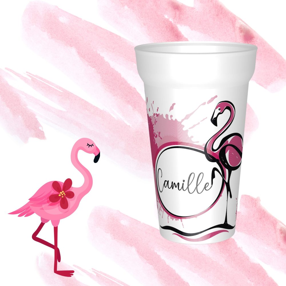 Gobelet Flamant Rose