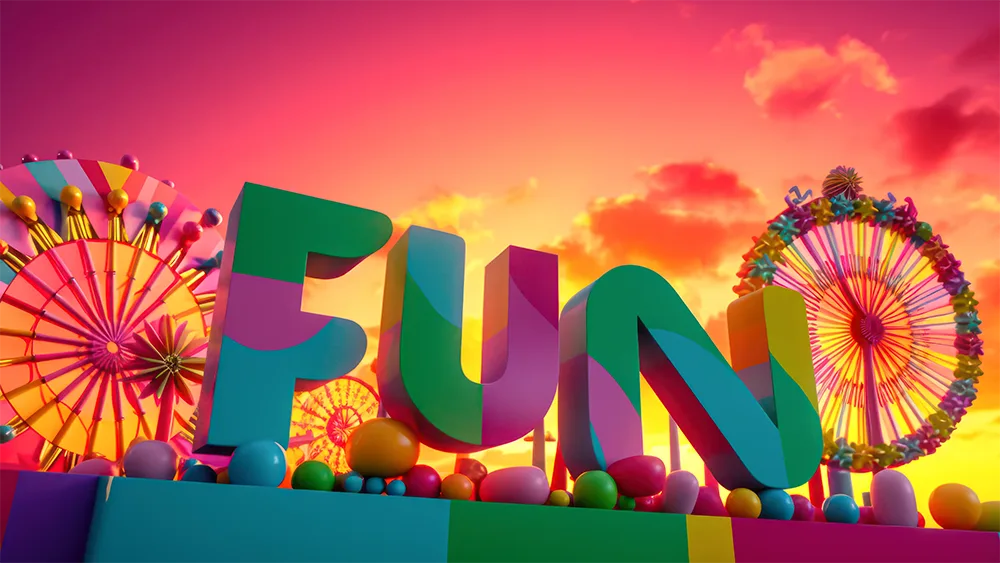 Panneau fun Coloré