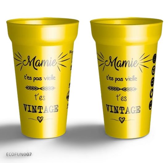 Gobelet " mamie Vintage "