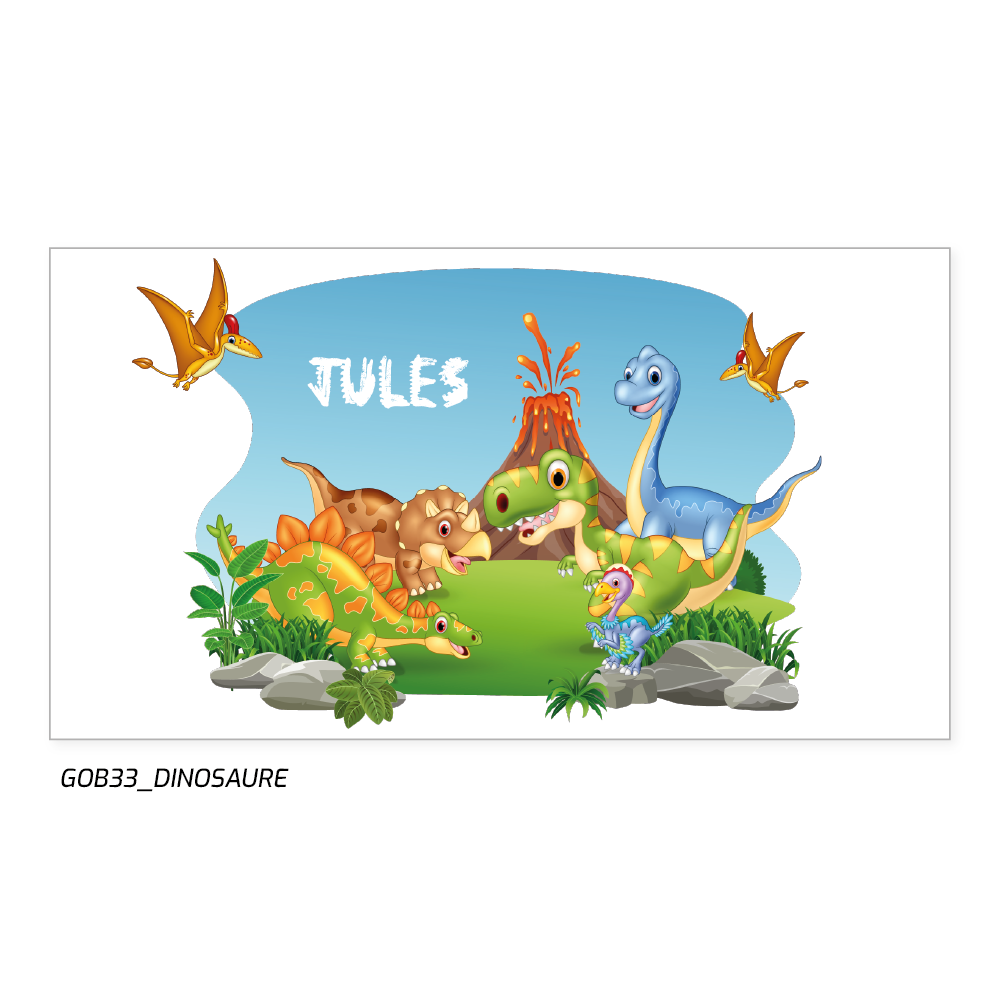 venture préhistorique et protection de l'environnement avec ton gobelet dinosaures et volcan !