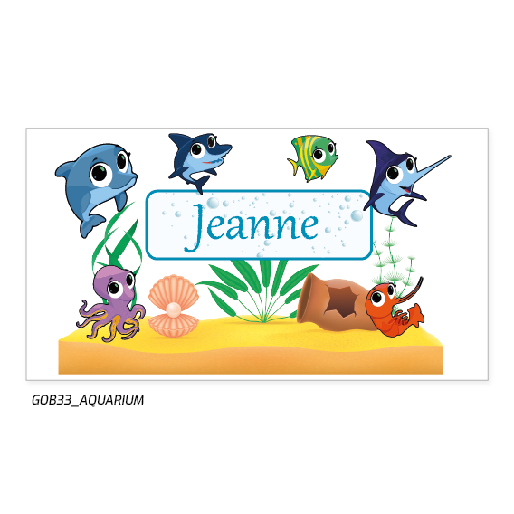 Gobelet personnalisé par ecolocup sur le thème de l'aquarium.