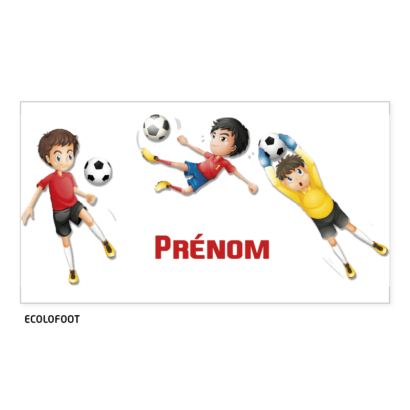 Vue rapprochée du gobelet enfant personnalisé football