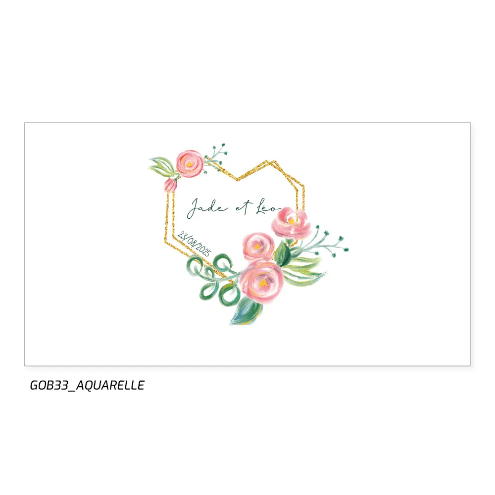 Gobelet en PP réutilisable au design floral