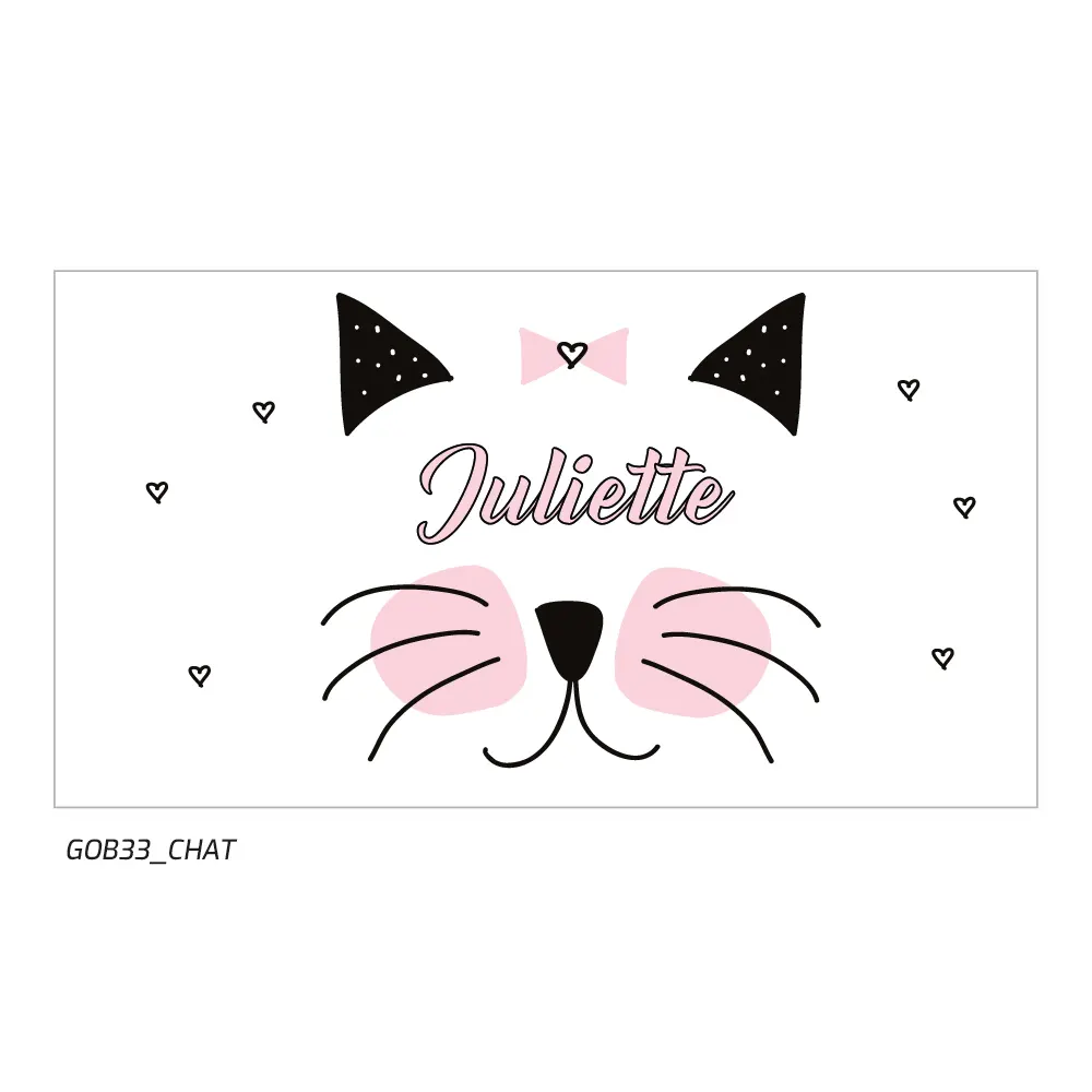 Gobelet chat, cadeau, enfant, unique, Juliette, personnalisé