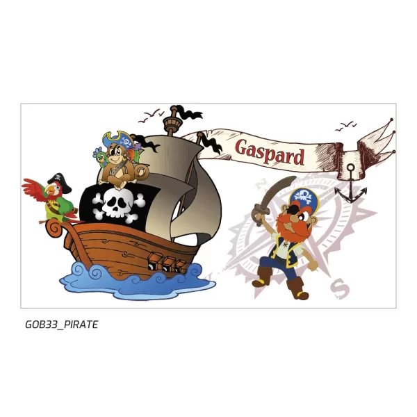 Gaspard, enfant, pirate, gobelet, personnalisé