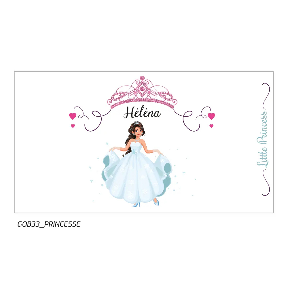 Gobelet princesse, cadeau, enfant, unique, Héléna, personnalisé