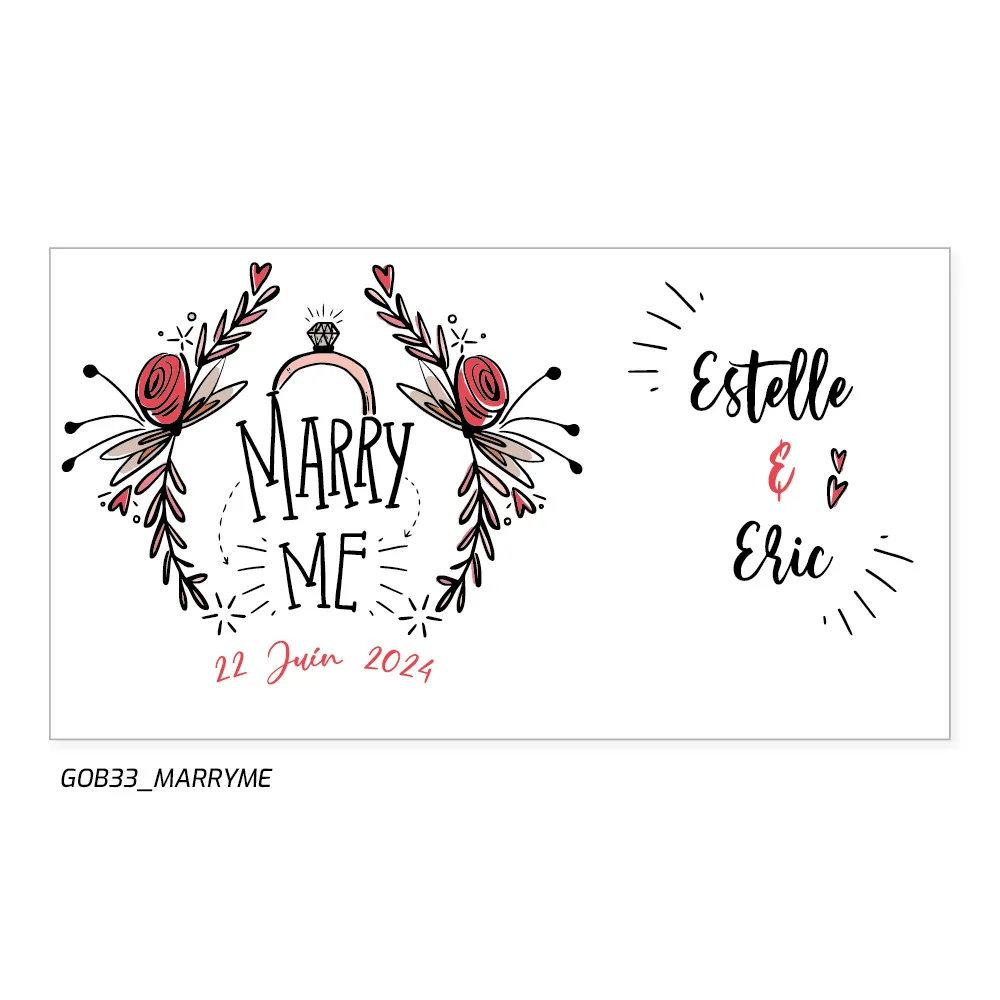 Un cadeau utile et personnalisé : Gobelets "Marry M