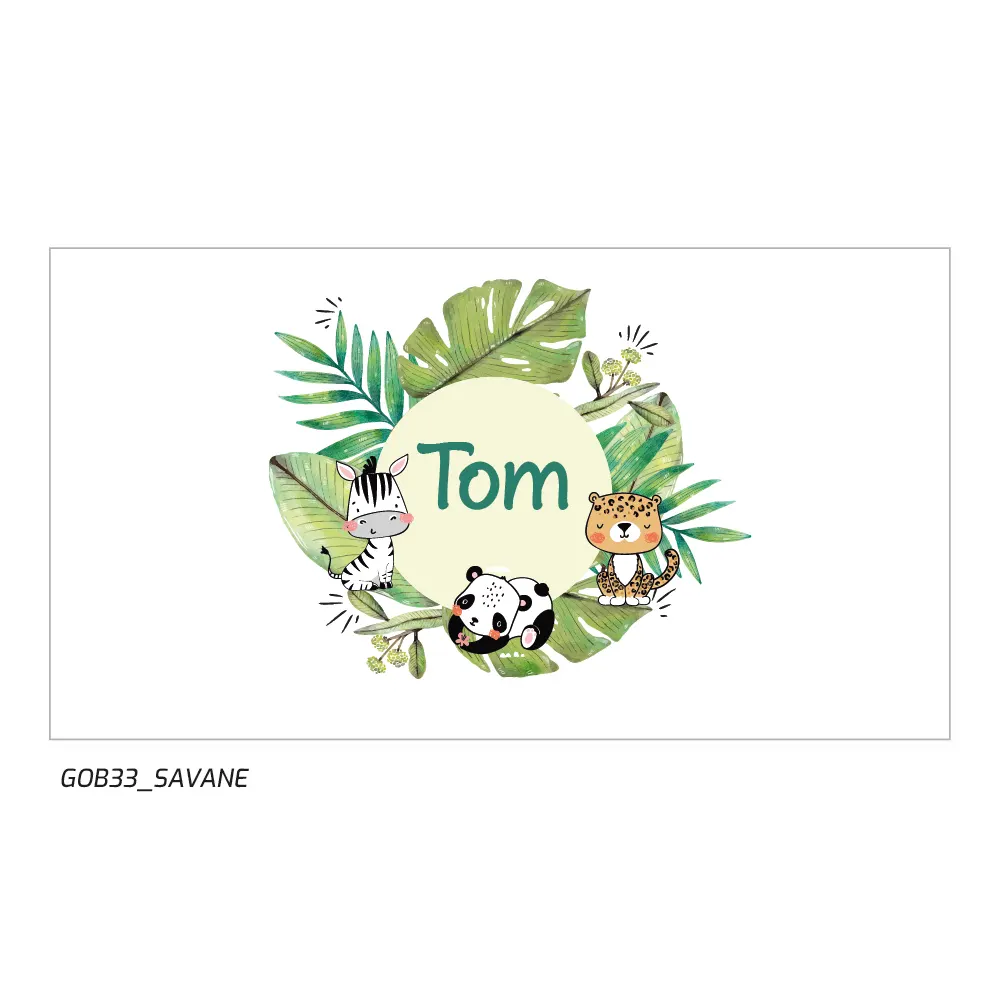 Gobelet personnalisable sur le thème de la savane, enfantin