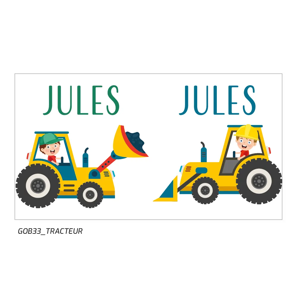 Gobelet réutilisable "Tracteurs" en plastique PP, idéal pour les sorties à la ferme et les pique-niques.