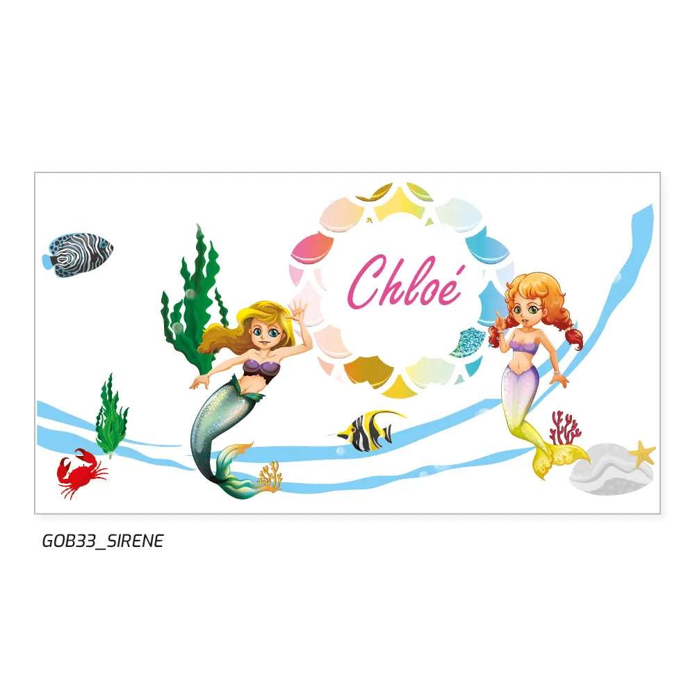 Gobelet sirène personnalisé prénom, cadeau enfant, fille, design féerique, coloré, durable, sans BPA, boissons chaudes, froides, pratique, facile à nettoyer, sourire, cadeau unique, original.