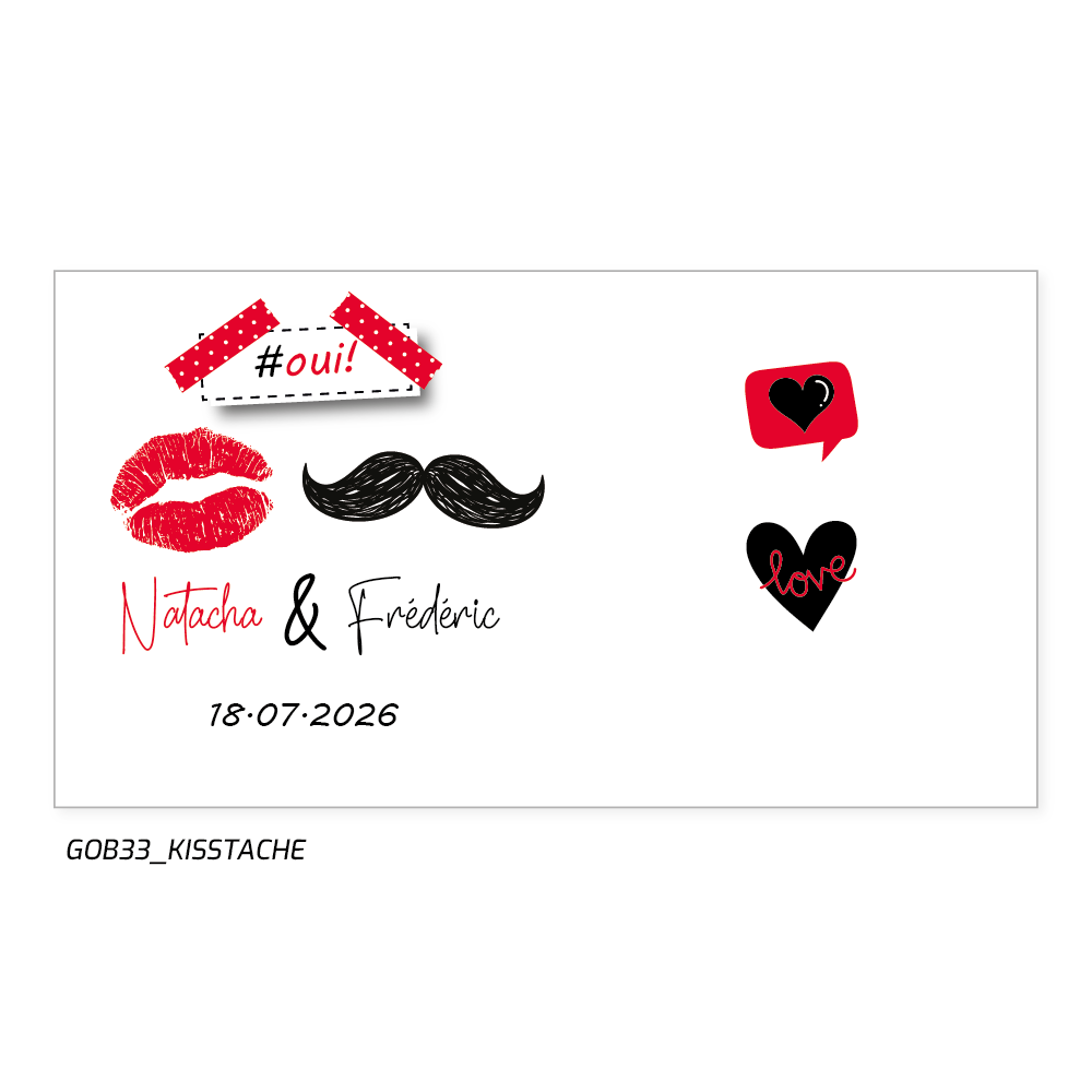 Un baiser, une moustache, un gobelet inoubliable !