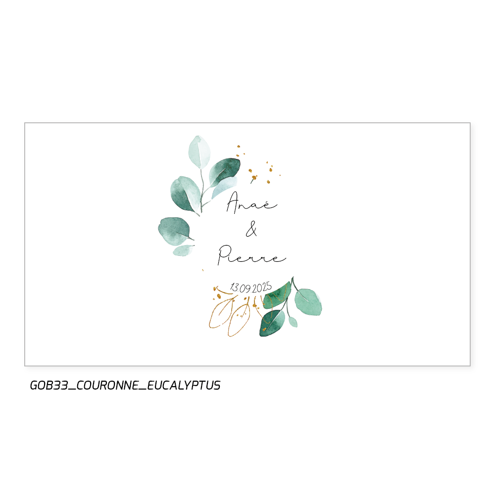 L'eucalyptus, symbole de renouveau et de lien indéfectible, viendra sublimer votre décoration de table. Un détail qui fera toute la différence.